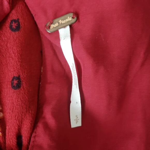 Free People Two Faces Smocked Mini Dress - Picture 6 of 9